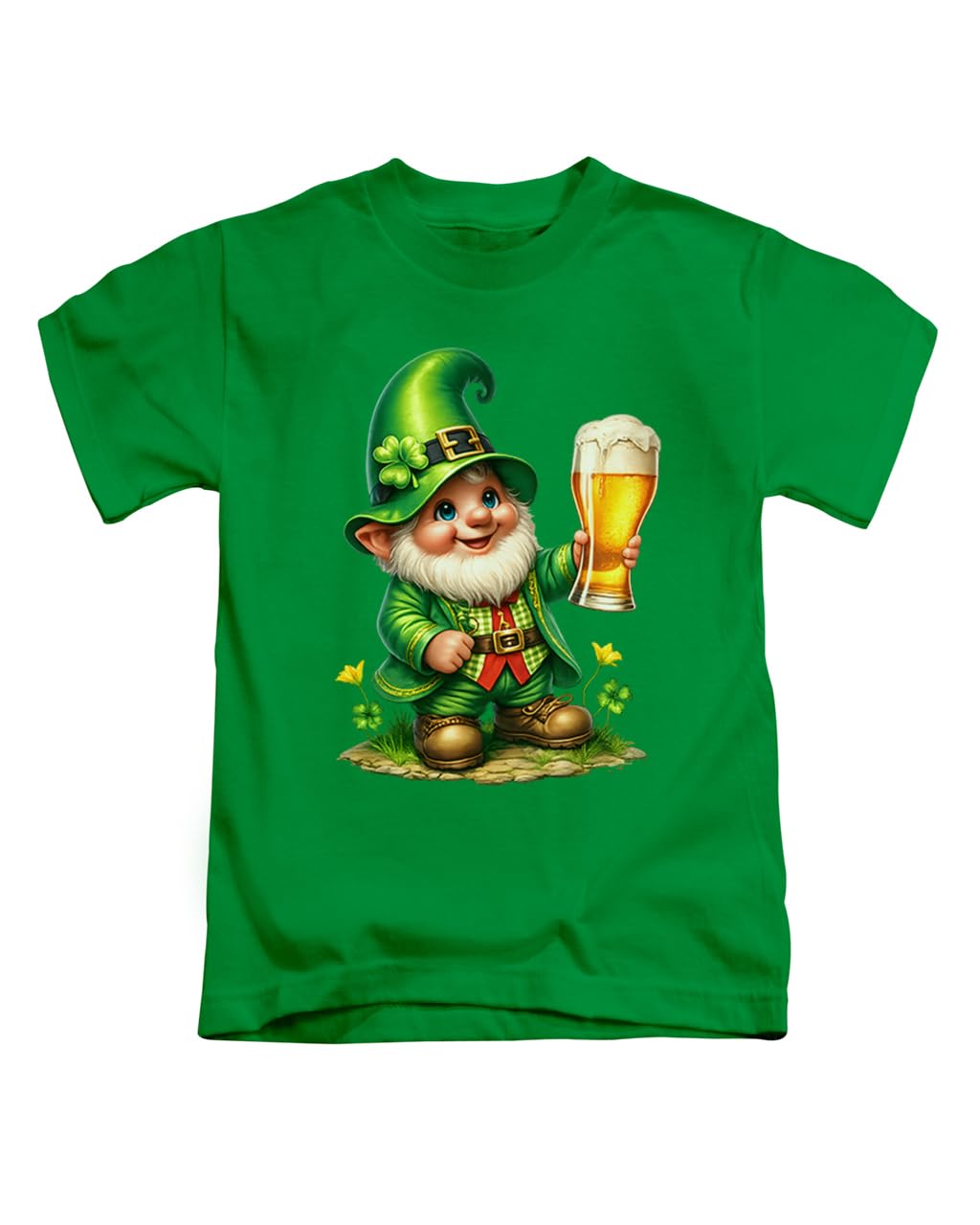 Taylor Brown Leprechaun & Beer st Patrick's Day, Irish Drinking Drink Meme Novelty Tee T-Shirt Funny Unisex T Shirt Top