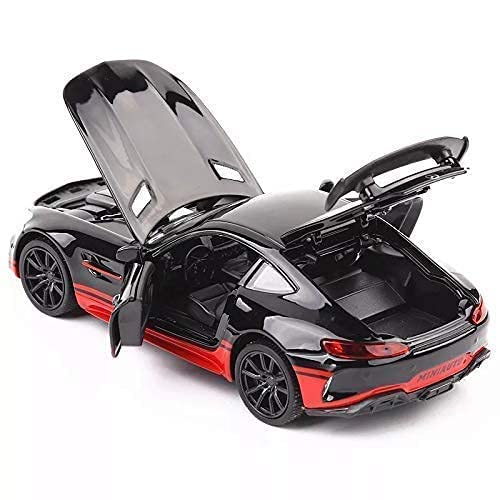 Image of Alloy Car Model Diecasts Metal Toy with Sound /Light /Pull-Back Off-Road Vehicles Car Model Collection Kids Toys Gift Multicolor Pack of 1 (1:24 AMG GTR)