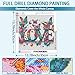 YQFCZDQ Love Diamond Art Kits for Adults,Butterfly DIY 5D Diamond Painting Kits for Beginners,Diamond Dots Round Full Drill Paint with Diamonds Pictures Gem Art and Crafts Home Wall Decor 13.8X13.8in