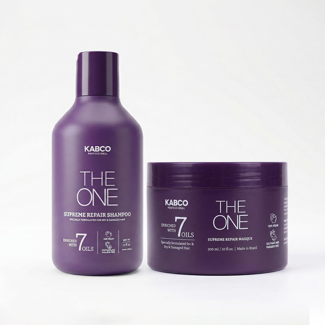 KABCO- The One Supreme Repair Shampoo and Masque 300 ml (Combo of 2)-picture-34