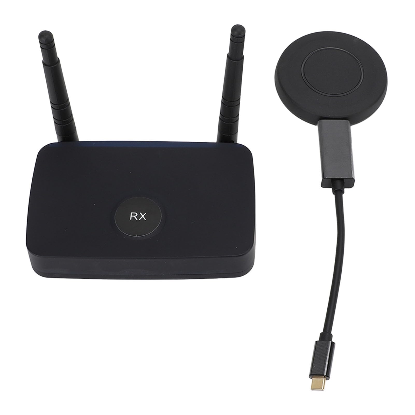 Wireless HD Display Interfaccia Extender Kit Trasmettitore, 1080p HD Display Interfaccia Wireless Trasmettitore e Ricevitore per TV Display LED, Gamma 100M (Spina europea)