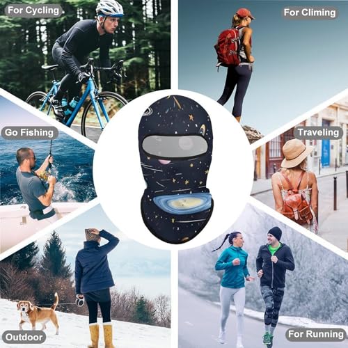 Balaclava Mask for Men Ski Mask for Women The Solar Family Full Face Mask Face Cover for Cycling miniatura 6