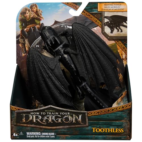 image for DreamWorks Dragons, How to Train Your Dragon, Toothless 9” Action Fi