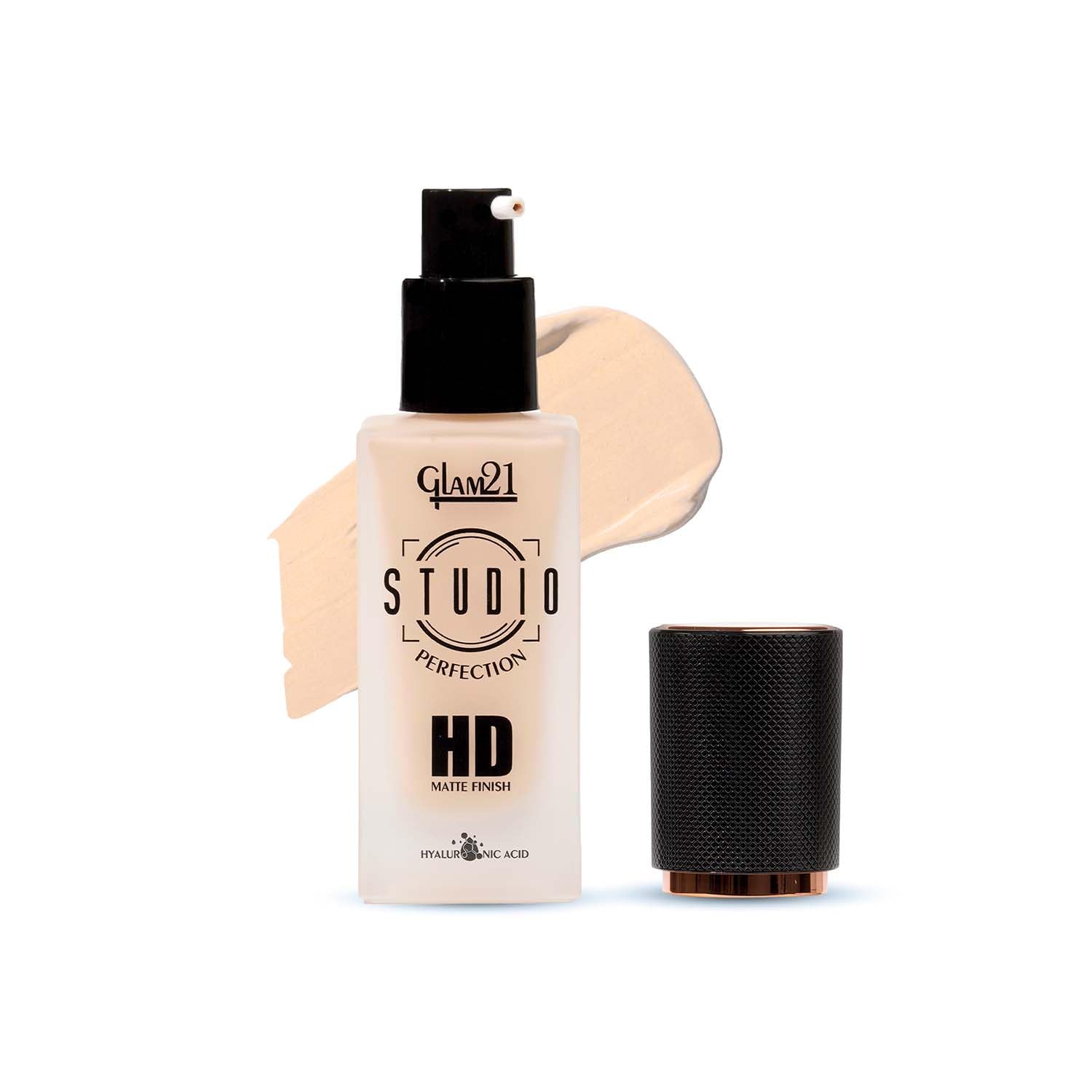 Glam21 Studio Perfection HD Matte Foundation - Matte Finish | Full Coverage Blendable | Waterproof |Oil Control - For Normal Skin - Ivory 30ml-image-43