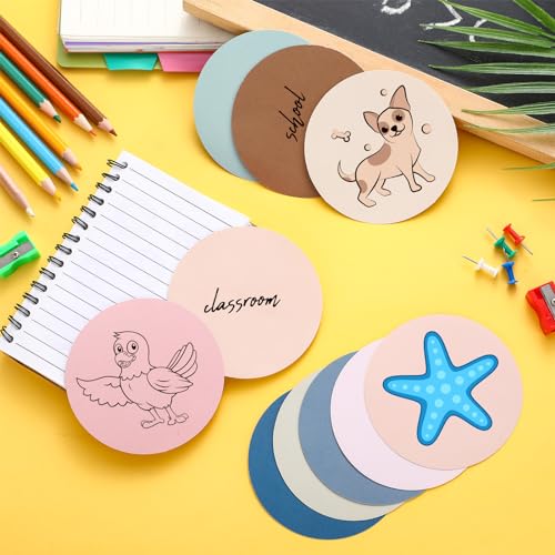 Geyee 108 Pcs Circle Cutouts Paper Boho Bulletin Board Cutouts Assorted Color Circle Shaped Die Cut for Classroom Decor Teachers DIY Craft Office School Bulletin Board Decorations(3.5 Inch) — view 3