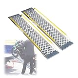 REFLEKTIERENDE KANTE: Das fluoreszierende, gelb reflektierende Design verbessert die Sichtbarkeit, erleichtert die Nutzung bei Nacht und reduziert Gefahren. Die hohe Kante verringert das Risiko, dass Reifen aus der Rampe rutschen