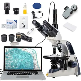 SWIFT SW380T Trinocular Compound Microscope with 5 MP Camera