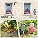 Lomrsiul Owl Decoys to Scare Birds Away, Rotating Head Plastic Garden Owl Scarecrow for Garden, Waterproof Owl Statue for Courtyard Orchard Doorway Roof Owl Decor 2 Pack
