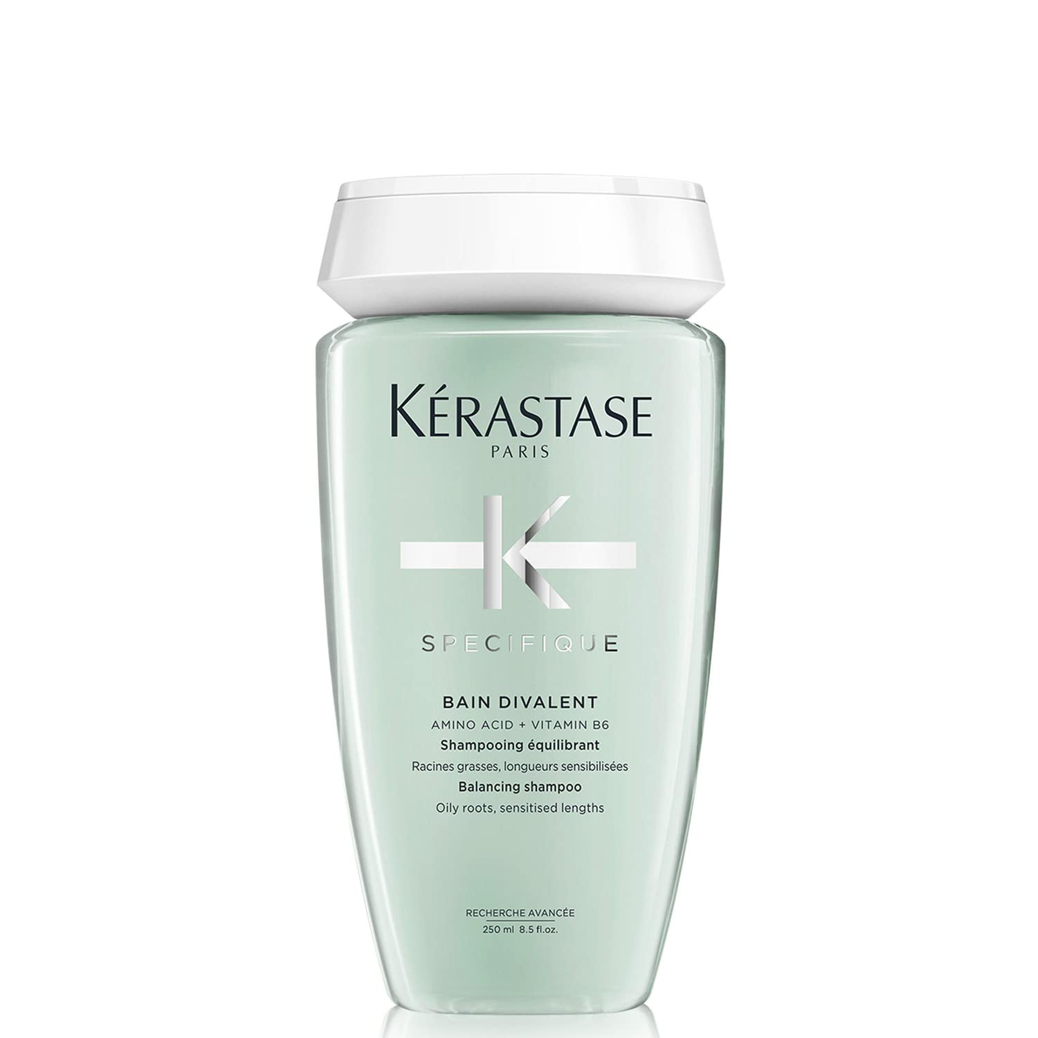 Kérastase Spécifique, Shampoo Riequilibrante, Per Radici Grasse e Capelli Sensibilizzati, Bain Divalent, 250 ml