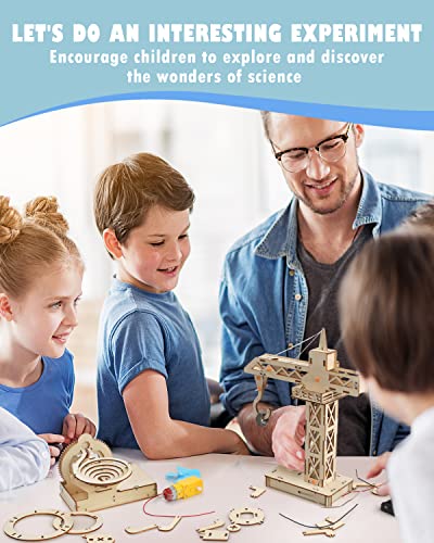 image for Poraxy 4 in 1 STEM Kits, STEM Projects for Kids Ages 8-12, Assembly 3D
