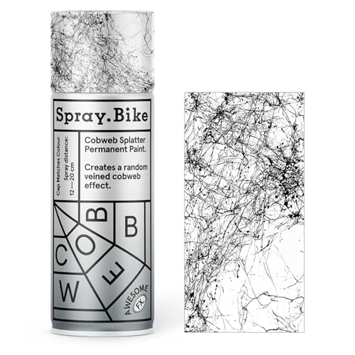 Spray.Bike Cobweb Splatter Black 400ml - Matte Finish Spray