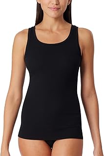 Schiesser Women's Organic Cotton Pure Rib Vest Underwear