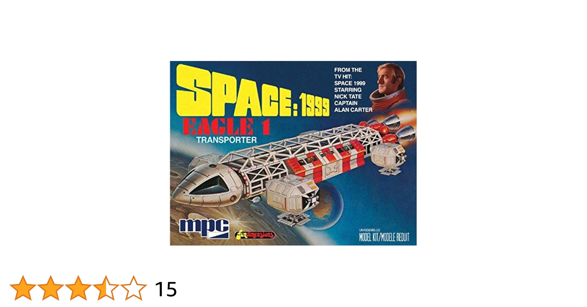 Space:1999 Eagle-1 1/72 Scale Skill 2 MPC Plastic Model kit