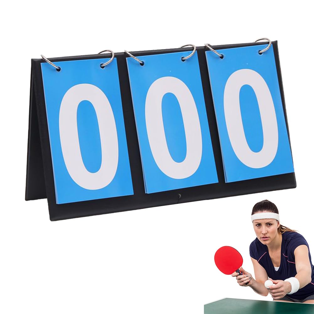 Tabellone Segnapunti Sportivo Portatile - 2 Pezzi Con Numeri Flip Da 00 A 99 | Per Basket, Calcio, Badminton