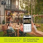 Lloyd's 3 MP WiFi Smart Indoor/Outdoor Camera, Home Security Camera, 20m Night Vision, Compatible with Alexa, Google, 2-Way Audio, Smart Monitoring, Cloud/Local Storage, Quad View, Easy Set Up…