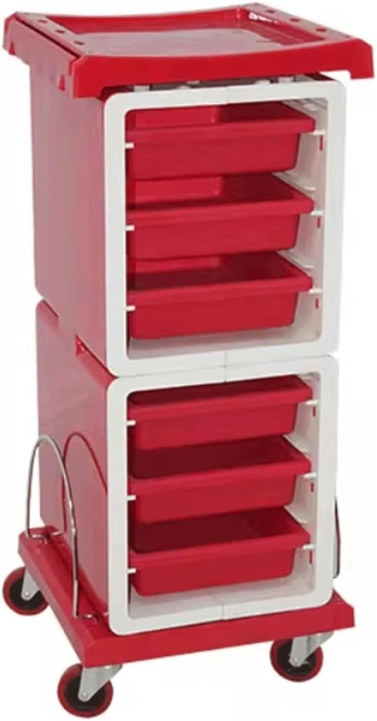 SSDDLZEQ Mobile Salon Station, Salon Rolling Cart Abs Salon Rolling Cart Adjustable 7 Tier Rolling Salon Cart With Wheels Trolley Cart Salon Tray Salon Cart