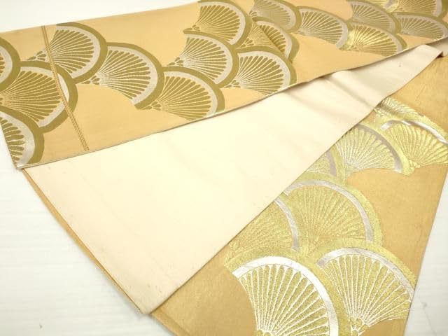 平和屋着物六通柄袋帯 青海波 金銀糸 正絹 逸 DAAZ8871qa