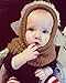 Bienvenu Toddler Hat Scarf Earflap Hoodie, Coffee, One Size