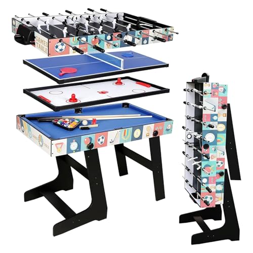 HLC Table multijeux 4 en 1, intégrant Baby-Foot,...