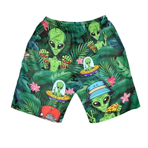Funny Colorful Hawaiian Shorts Men Blue Mens Shorts Pattern Shorts for Men Swim Trunks3