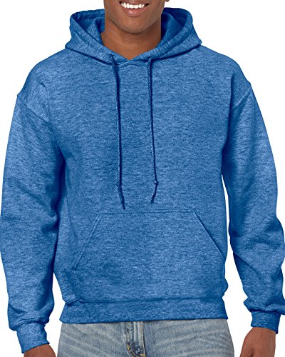 Image of Gildan Men's Heavy Blend Drawcord Hooded Sweatshirt, Safety Pink