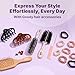 Goody Large Banana Clip Set, Stylish, Secure No Crease Hair Clips with SlideProof Hold, Styling Accessories For All Hair Types, Gifts for Women & Girls, Black and Tortoiseshell, 2 Ct
