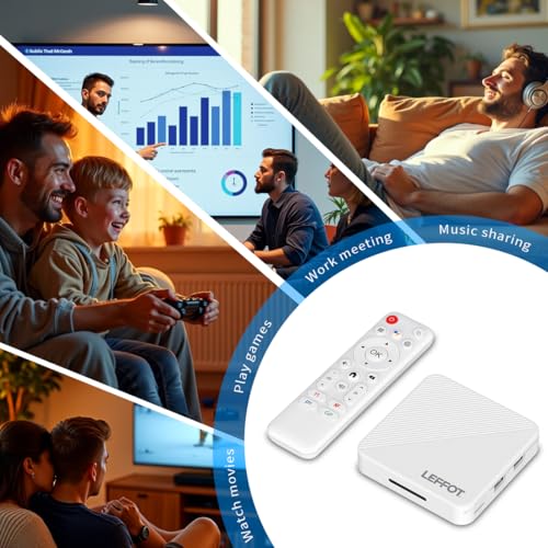 LEFFOT H313 4K Android 14 TV Box (2GB/16GB, Wi-Fi 6, Voice Remote) — view 8