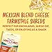 Land O Lakes Mexican Blend Farmstyle Cut Shredded Cheese, Cheddar Blend, 8 oz bag
