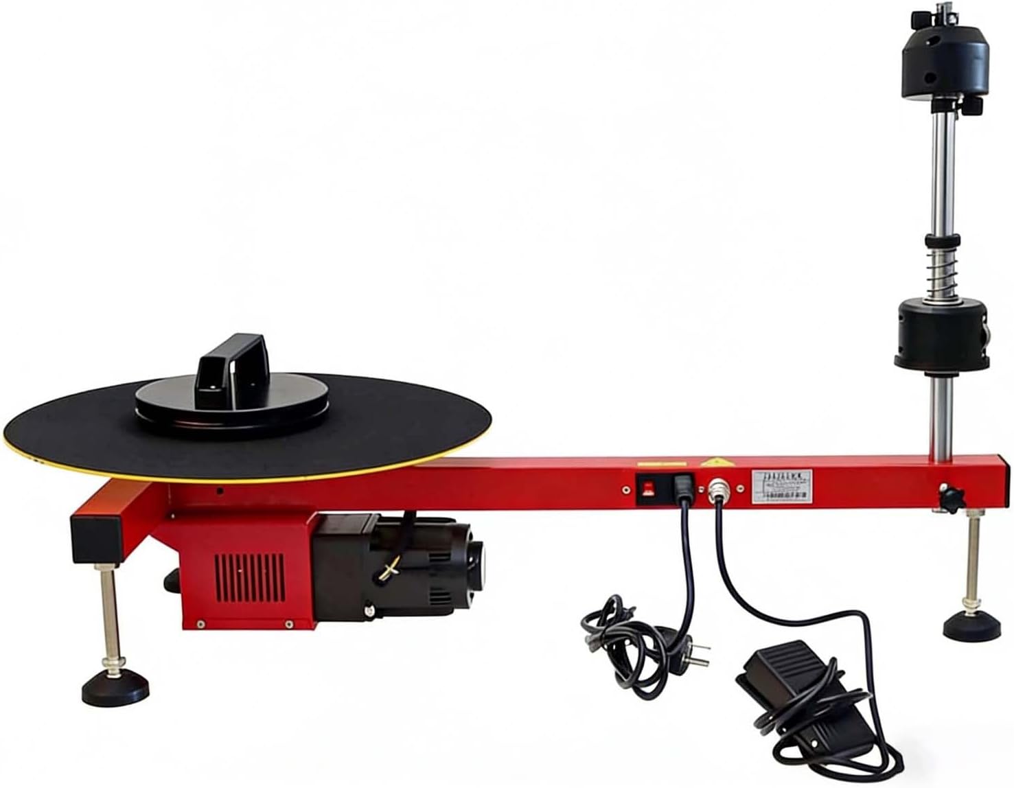 Electric Pallet Wrapping Machine, Automatic Film Tension Packaging Tool, Compatible With 0-27.5in Stretch Film,Turntable Diameter 40cm,For Industrial Packaging,Shipping Supplies