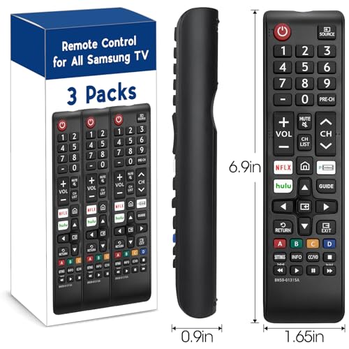 3 Pack Remote for All Samsung TV Remote, Replacement Compatible with All Samsung Smart TVs, LCD, LED, 3D, HDTV, Series TVs by YesBes - Image 6