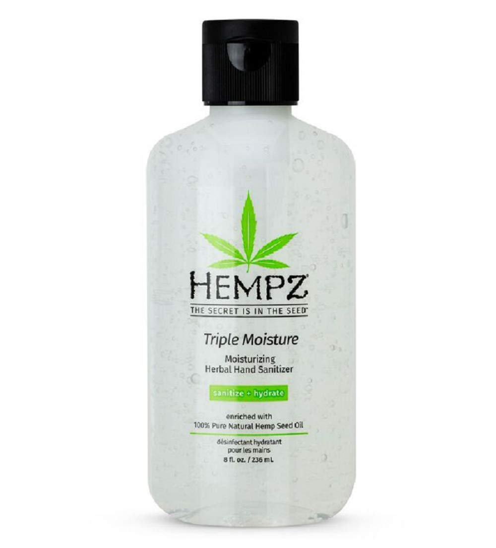 Hempz Triple Moisture Moisturizing Herbal Hand Sanitizer, 8.5 Ounce
