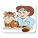 Produktbild Mauspad Arzt Katze am Tierarzt Tierarzt Beruf Medical Cartoon Haustier Mousepad für Notebooks, Desktop-Computer Mauspads, Bürobedarf 10 x 12 Zoll