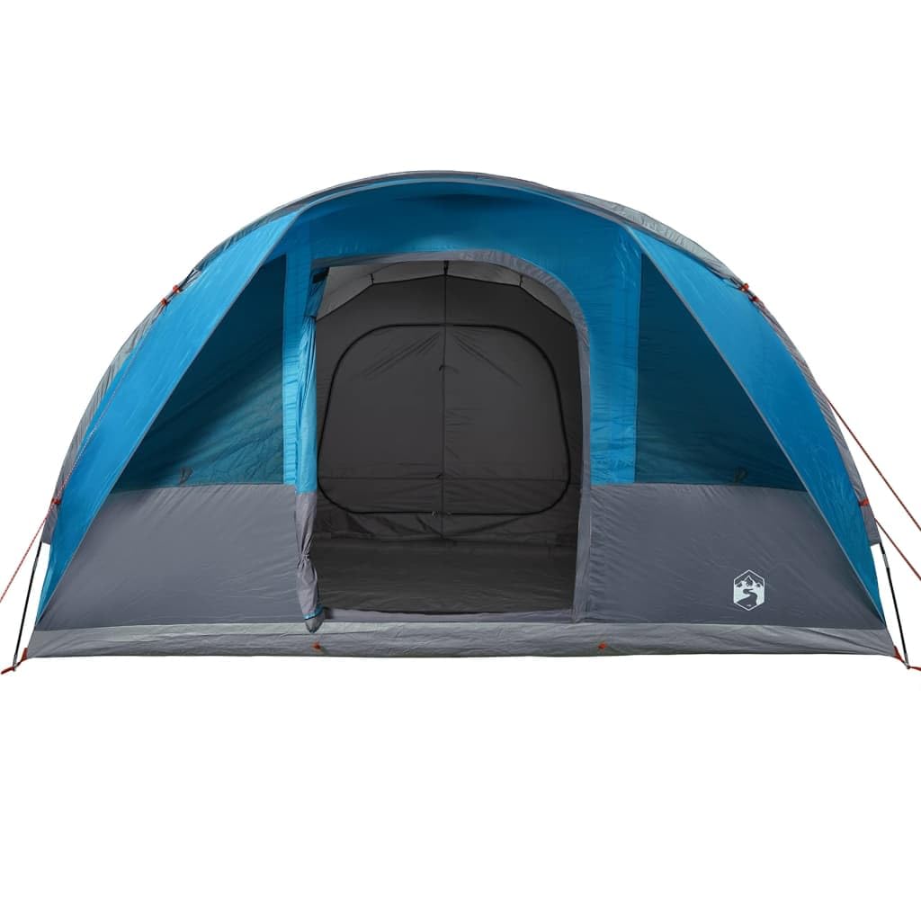 Homgoday Tunnelzelt 5 Personen Campingzelt Überzelt Familienzelt Campingzelt Trekkingzelt Outdoor Zelt Blau Wasserdicht Sport & Freizeit