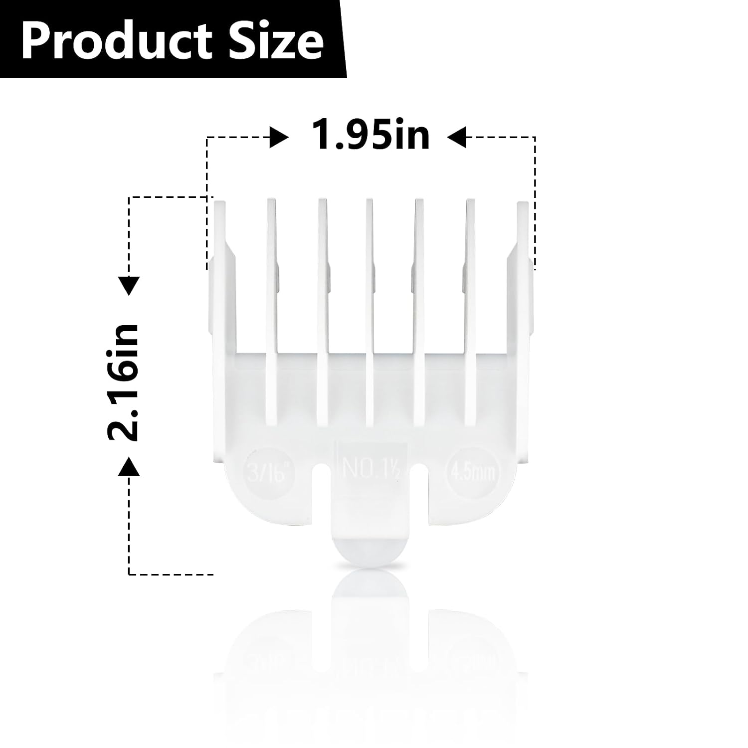 3/16" Replacement for Wahl Attachment Clipper Guide Replacement Guard 4.5 mm #1.5#1-1/2
