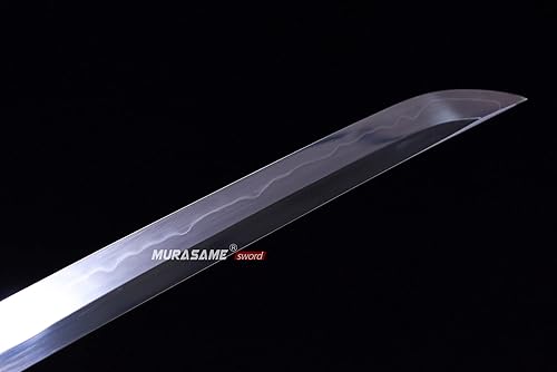 Miniatura 6 de MURASAME Katana Espada Arcilla Templada T10 Acero Real Hamon Espiga Completo Maquinilla de afeitar Sharp Kill Bill