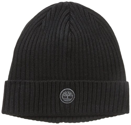 Timberland Men's Fitted Watch Cap, Black, One Size