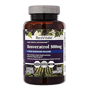 ResVitále Resveratrol 500mg – 60 Vegetarian Capsules