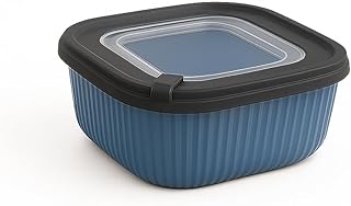 600 ml Renkli Plastik Saklama Kabı | Vakum Kapaklı Sızdırmaz Gıda Saklama Kutusu | Mikrodalga ve Bulaşık Makinesi Uyumlu | Tekli Ürün
