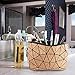 Tikea Bolsa Geométrica de Corcho Natural para Mujer, Caja de Maquillaje Ecológica...