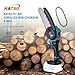 KATSU FIT-BAT 21V Cordless Chainsaw 6 Inch with Extra Chain and Manual Oil Pump, for Garden Tree Branches Pruning Wood Cutting, No Battery and Charger