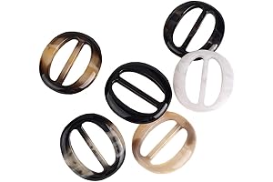 6 Pack 2" Plastic Rings for Shirts, Scarves & More
