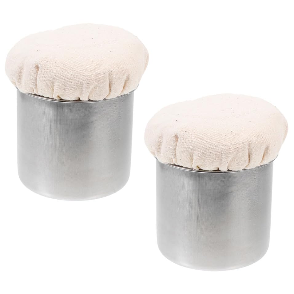 NIYANGLE 2 Pièces Brosse À Huile Inoxydable Mop D'Huile Résistante À L'Usure Pour Cuisine Propagation D'Huile Pratique Pour Badigeonnage De Crêpes Et...