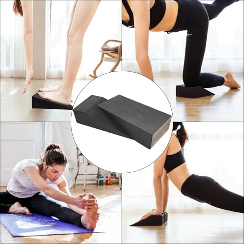 Squat Wedge Blocks - Zachte pols wig | YOGA Pilates Blok Schuine Board Kuit Stretcher | Squat Wedge Ramp | EVA Foam Voet Enkelknie Stretcher Beenextender voor Pushh-Up, Plat, Squat - Afbeelding 6