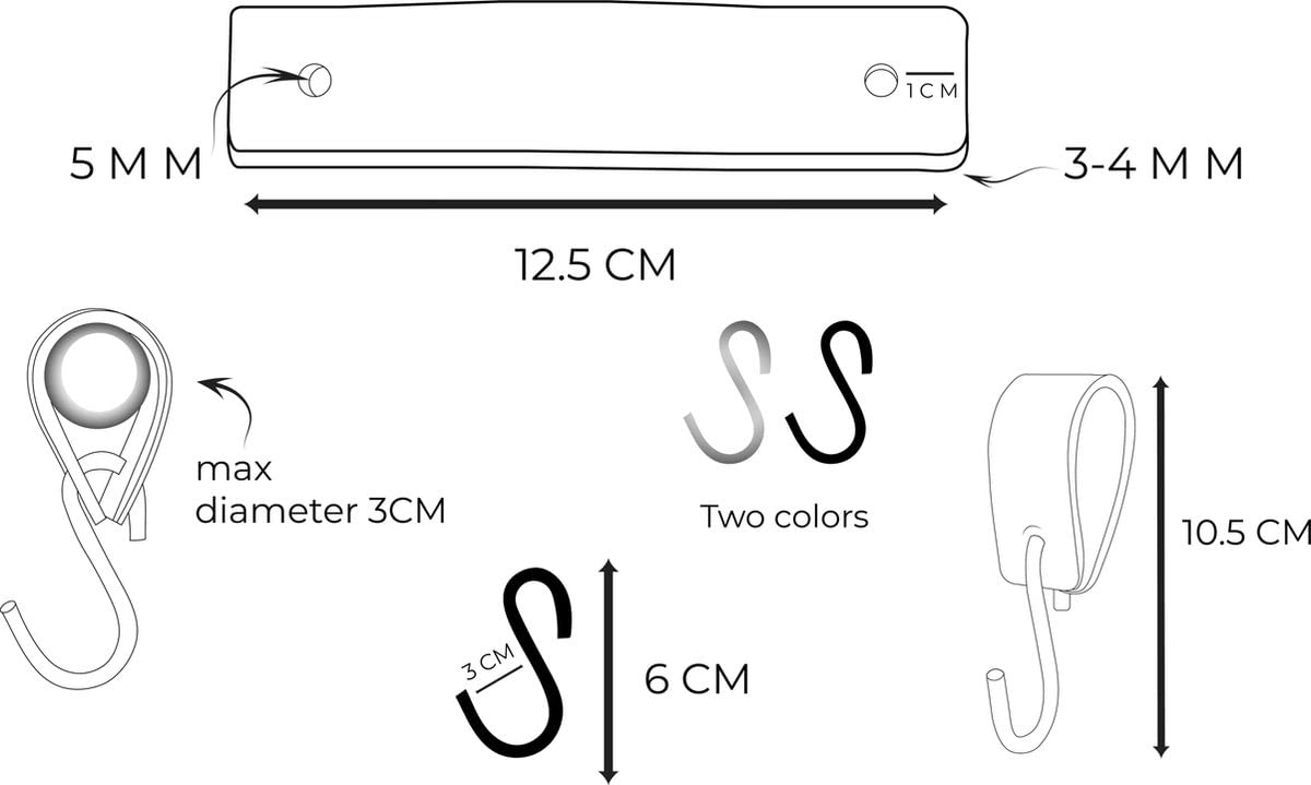 Ollieroo 30 Ganchos Flexibles De Plástico Antiderrapantes Para Ropa