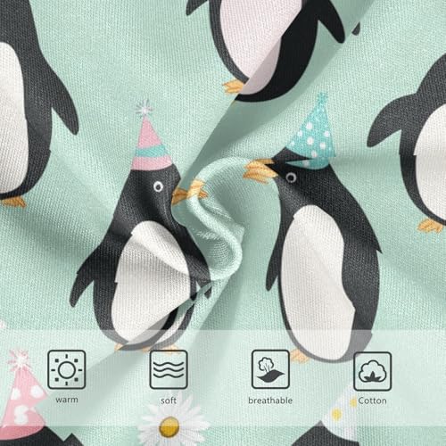 Wusikd Penguins Girls' Underwear Cotton Daisy Girls Briefs Soft Toddler Underwear 2T3