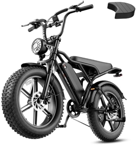 Jasion RetroVolt Electric Bike for Adults, 2000W Peak Motor, 30MPH E-Bike