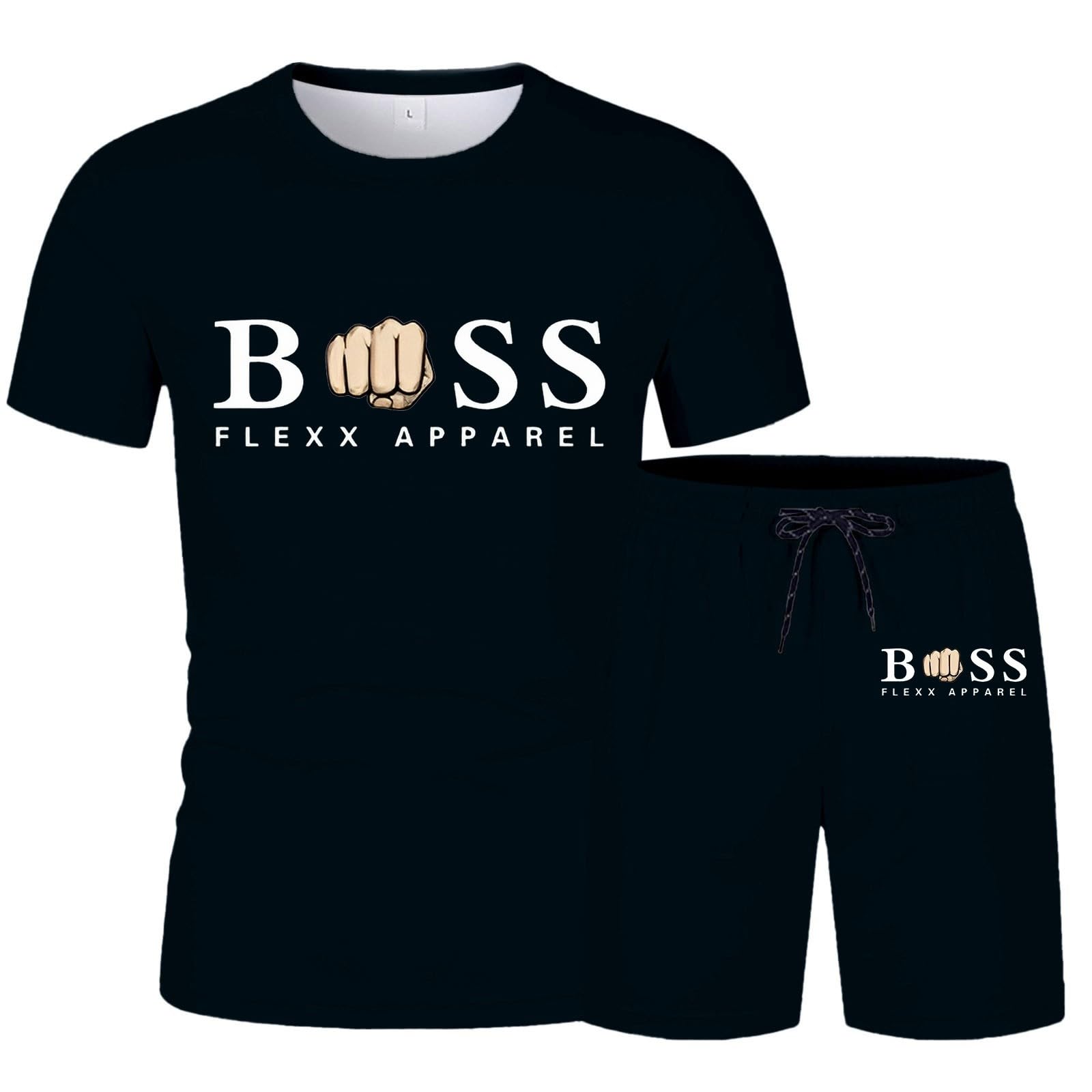 Tuta Uomo Completa Estivi 2 Pezzi Tute Cotton Tee Shirt a Manica Corta e Pantaloncino con Tasche Coulisse Set Ginnastica Traspirante Casual Streetwear per Trekking e Jogging Palestra Fitness