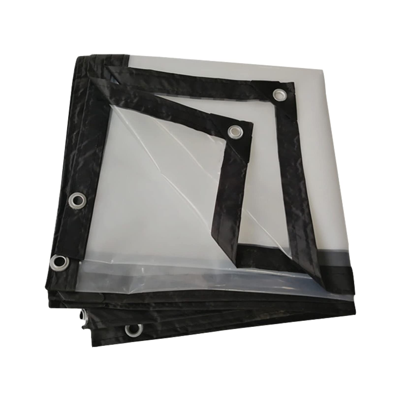 Lona transparente impermeable PE con ojales metálicos para toldo exterior