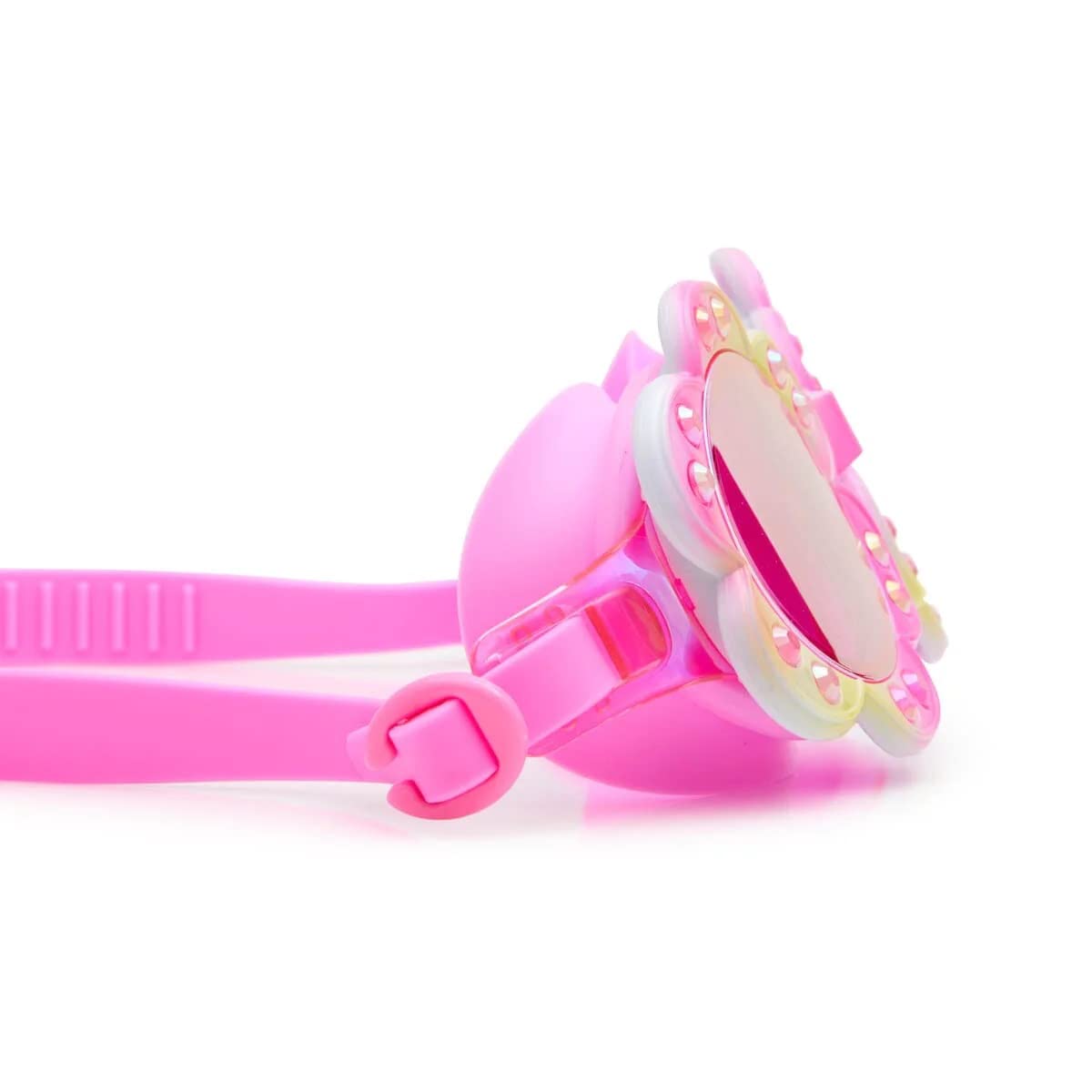 Bling2O Gafas de natación para niños, 100% silicona, protección UV antivaho + 6 años, color dorado