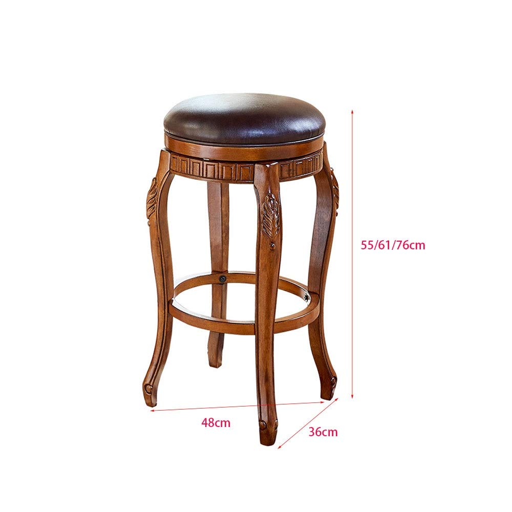 Amazon.co.jp: バースツール 木製カウンター高さバースツール回転椅子